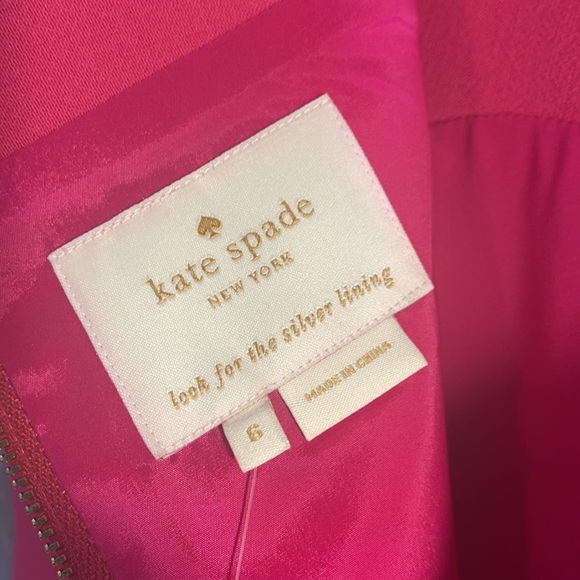 Kate spade dress nwt $298 sweetheart pink stretch - Picture 9 of 11